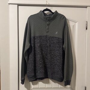 Hooey Men's Charcoal and Olive Crewneck Sweater